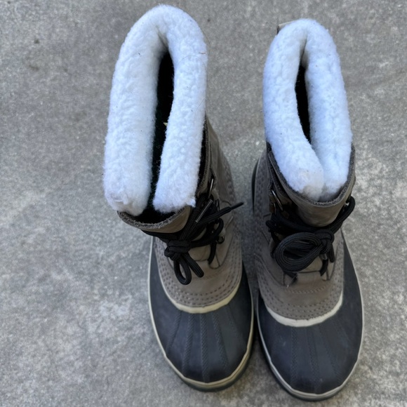 Sorel Caribou WP Shale/Stone NL1005-051 Women's size 6.5 preloved - Picture 2 of 8